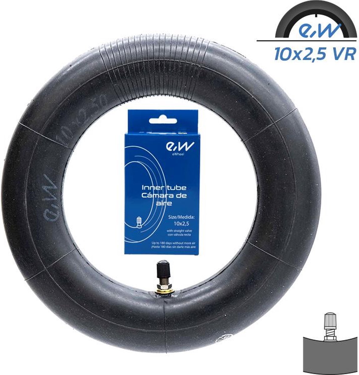 Binnenband met rechte ventiel | 10×2,5 inch | Elektrische step | Xiaomi, Inokim, Dualtron & meer | Accessoires | Kinderwagen | 10 inch